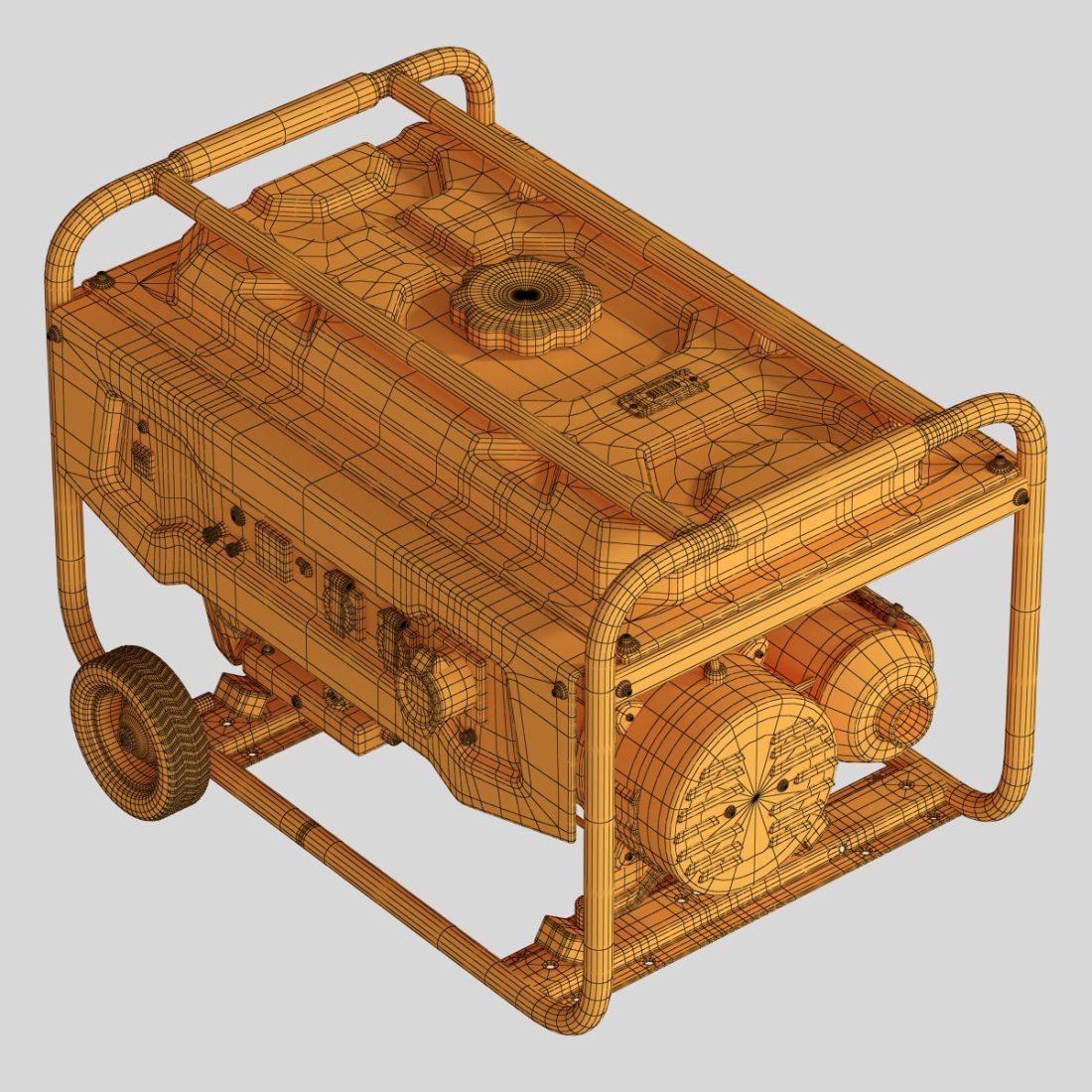 Gasolinegenerator - 3D Model for VRay