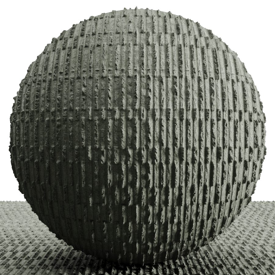 Ribbed Concrete Mode Pbr Texture / PBR Material | CGMood