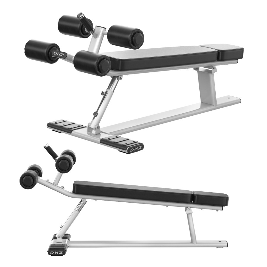 E7037 Adjustable Decline Bench Dhz Fitness Equipme 3D Model for