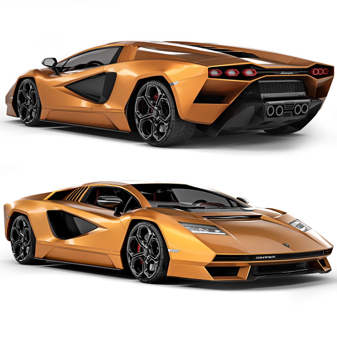 Lamborghini Countach Lpi 800-4 2021 3D Model for VRay | CGMood