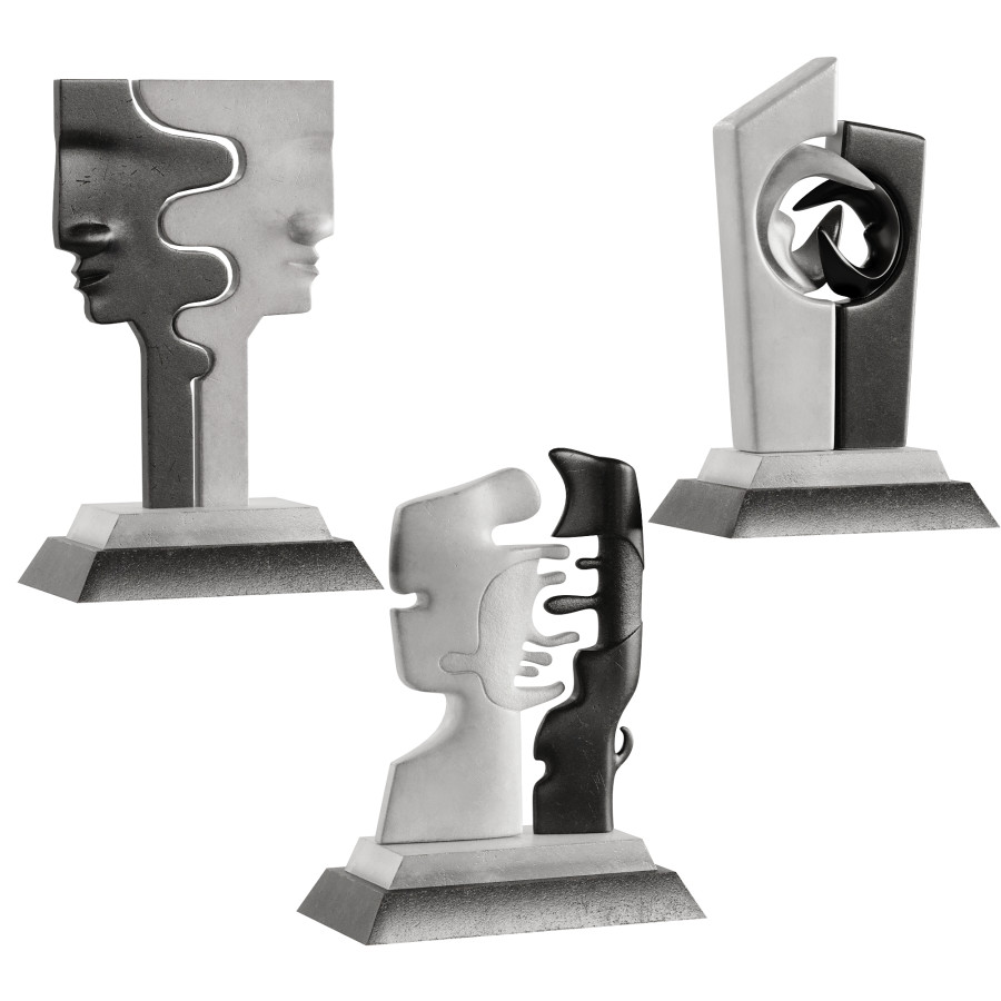 Abstract 3d Statues Rfa Abstract Sculptures Set 03 - 3D Model for VRay, Corona
