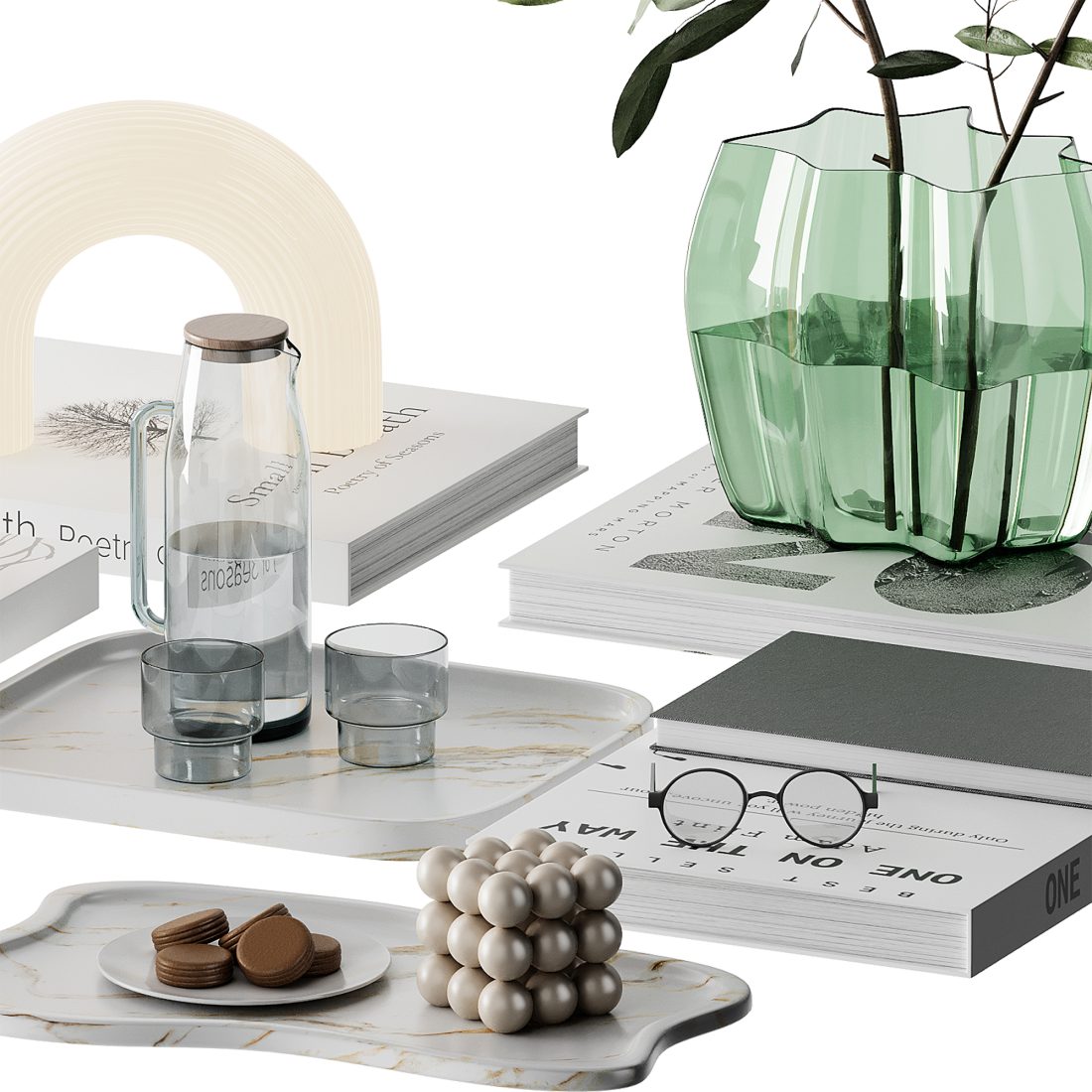 Decorative Set 3D Model for Corona | CGMood