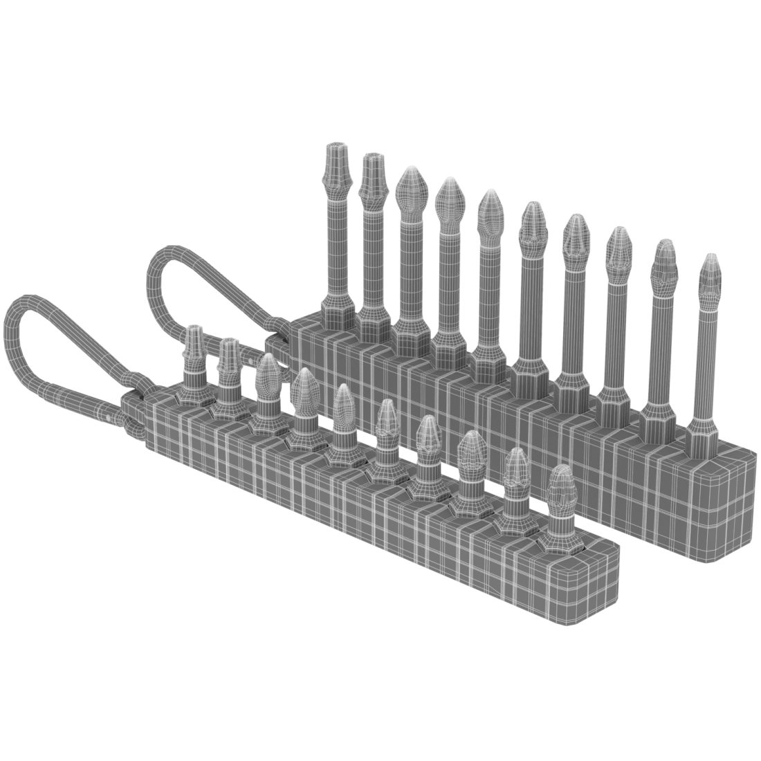 Dewalt Professional Bit Set - 3D Model for VRay
