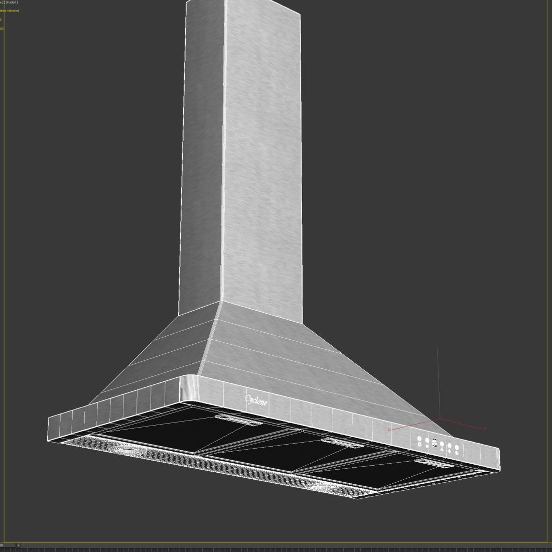 Cyclone Range Hood Wall Mount Sc300 3D Model for VRay | CGMood