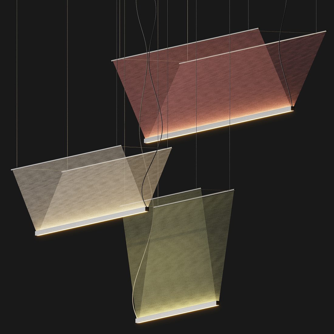 Vibia Array Line Pendant Lamp 3D Model for Corona | CGMood