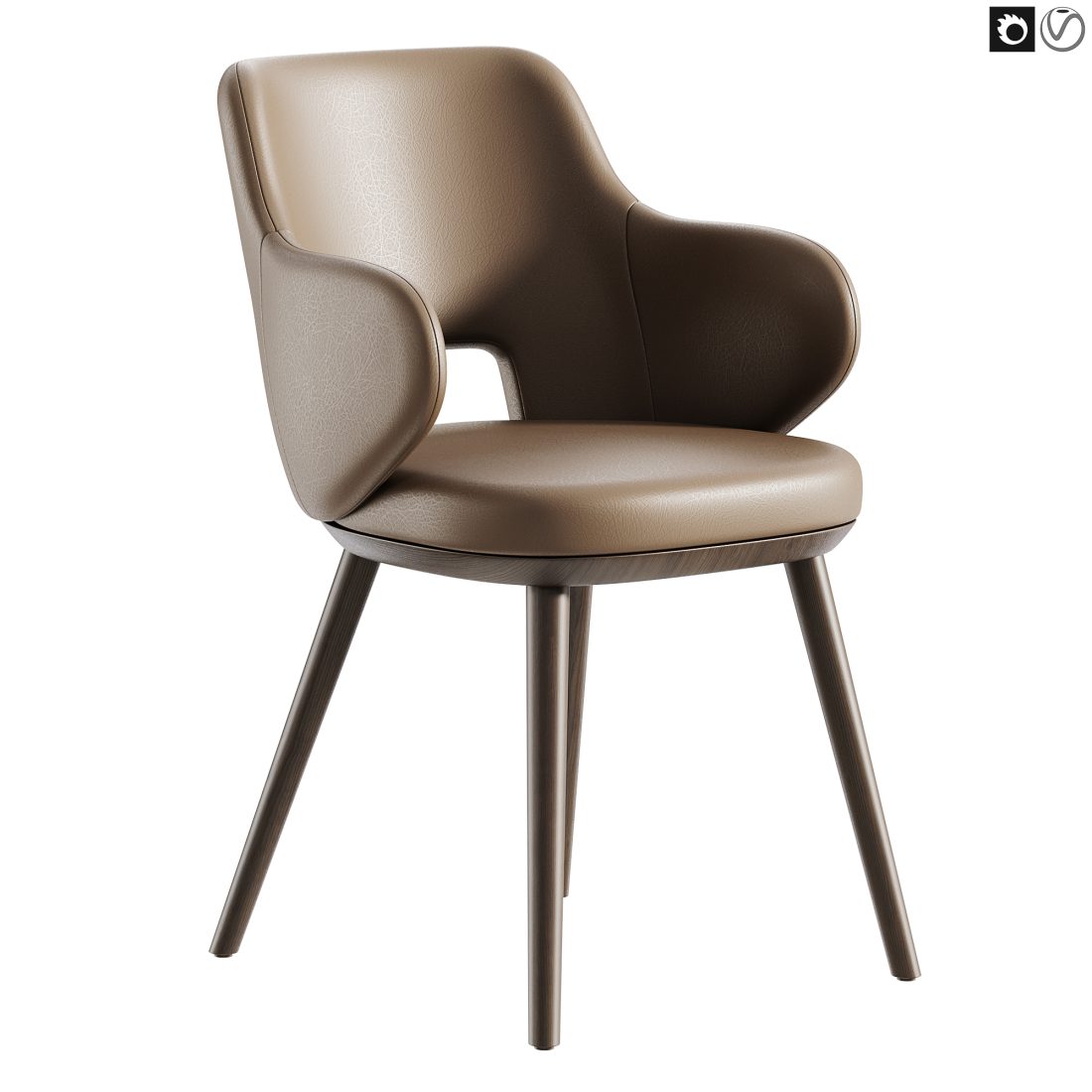Dining Set 05 | Foyer Chair By Calligaris | Milfor 3D Model for
