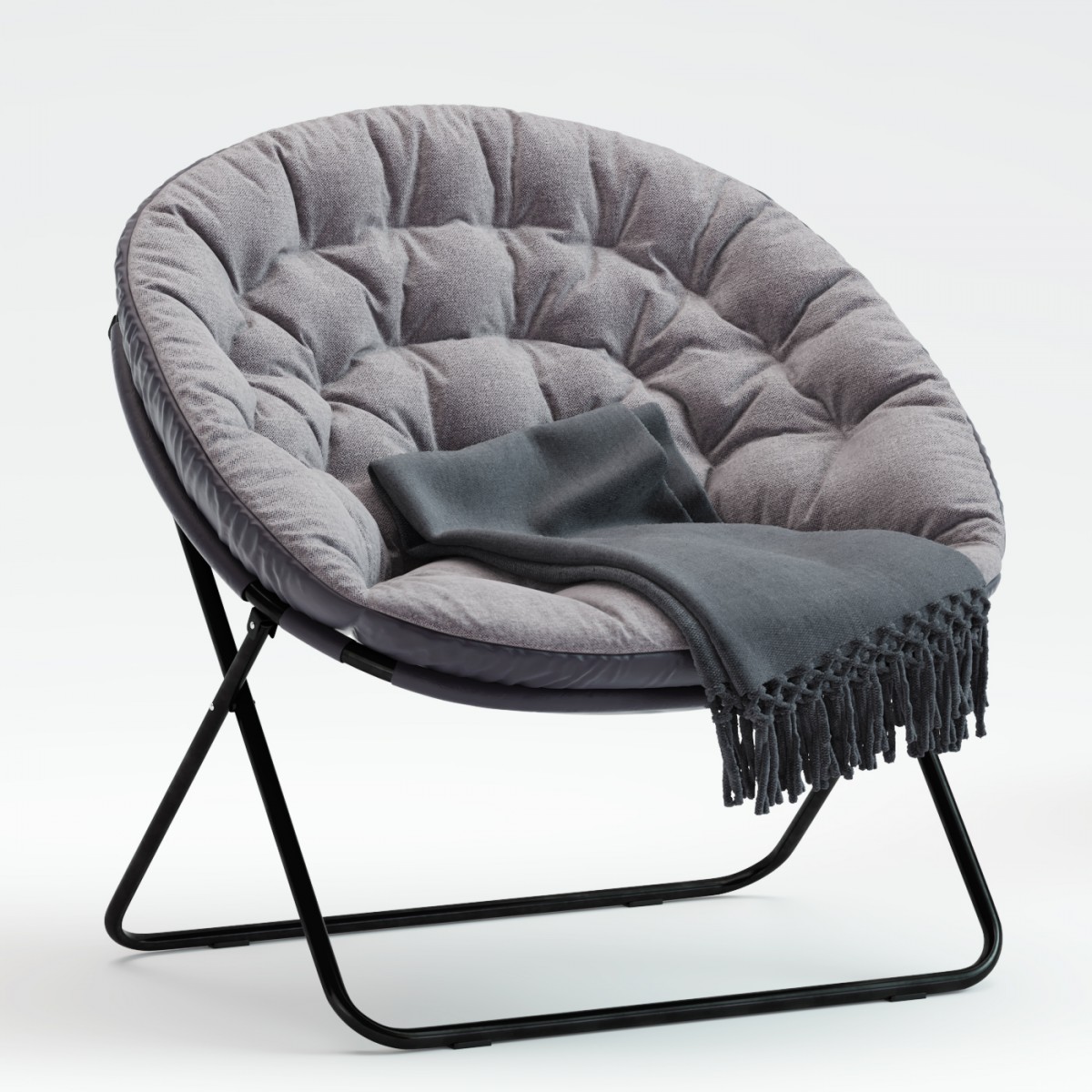 Solid HangARound Chair 3D Model for Corona, VRay, FStorm