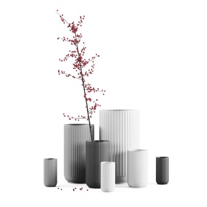 Decor Set With Lyngby Vases