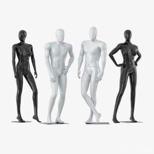 Four Faceless Mannequins Two Male And Two Female 3