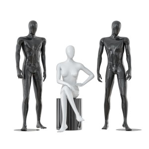 Two Male And One Female Faceless Mannequins 30