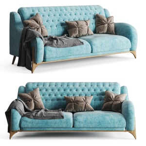 Cyan Fabric Sofa