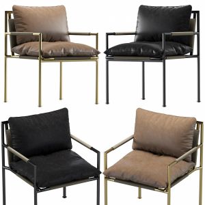 Coco Republic Malmo Leather Outdoor Dining Chair