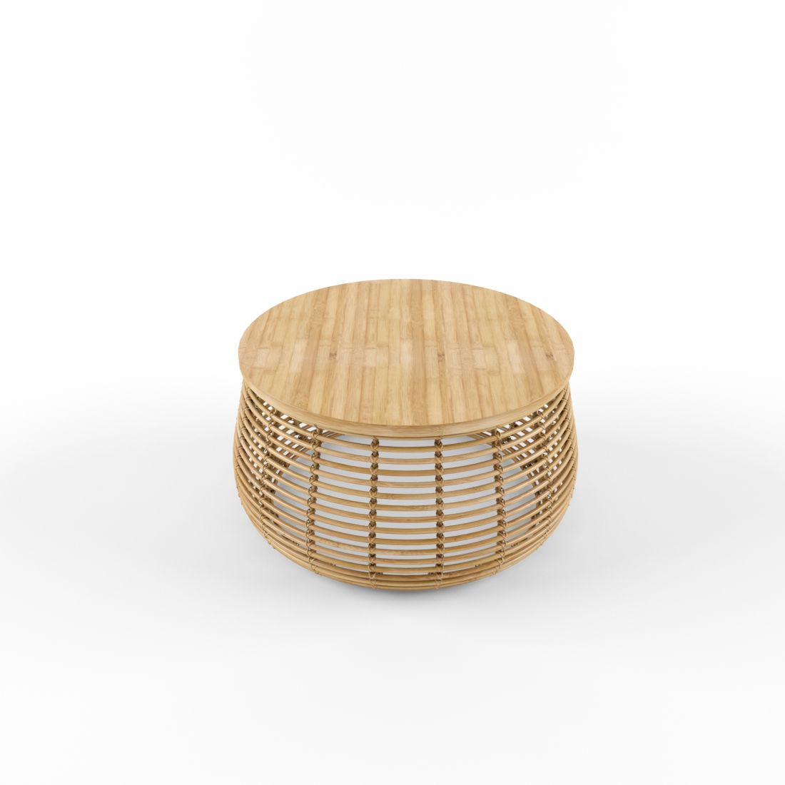 Natural Rattan Bamboo Coffee Table Hazel 3D Model for VRay | CGMood