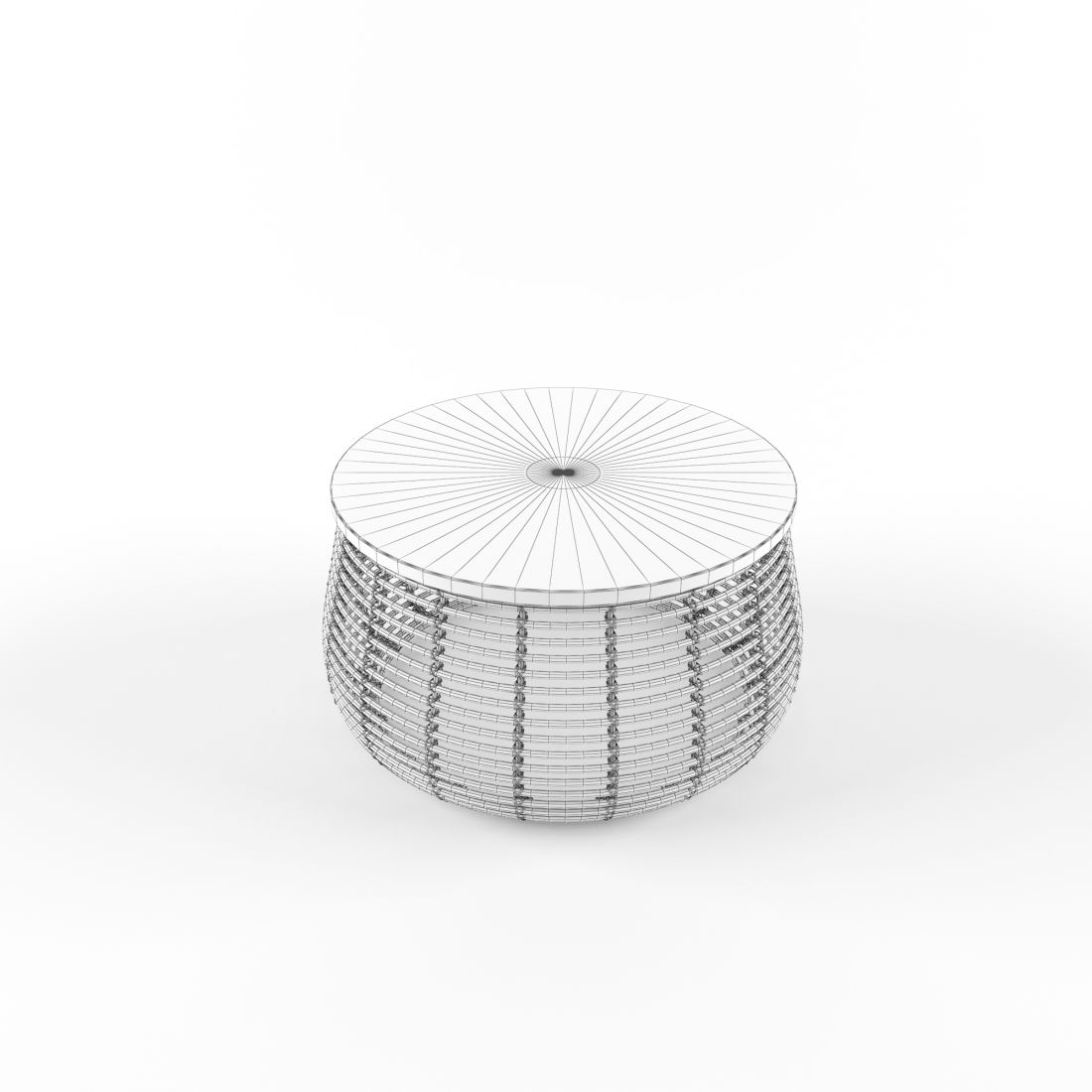Natural Rattan Bamboo Coffee Table Hazel 3D Model for VRay | CGMood