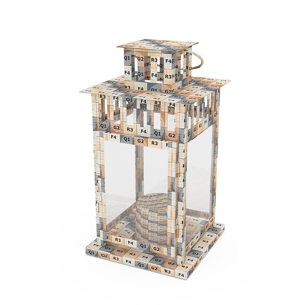 Ikea Borrby Lantern 3D Model for VRay