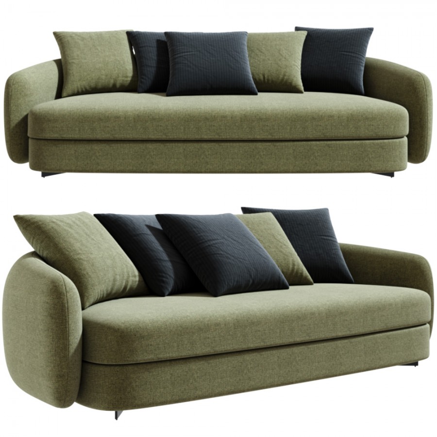Saintgermain Sofa By Poliform 3D Model for VRay, Corona