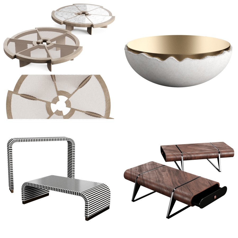 ANDRA ROUND COFFEE TABLE 3D Model for VRay | CGMood