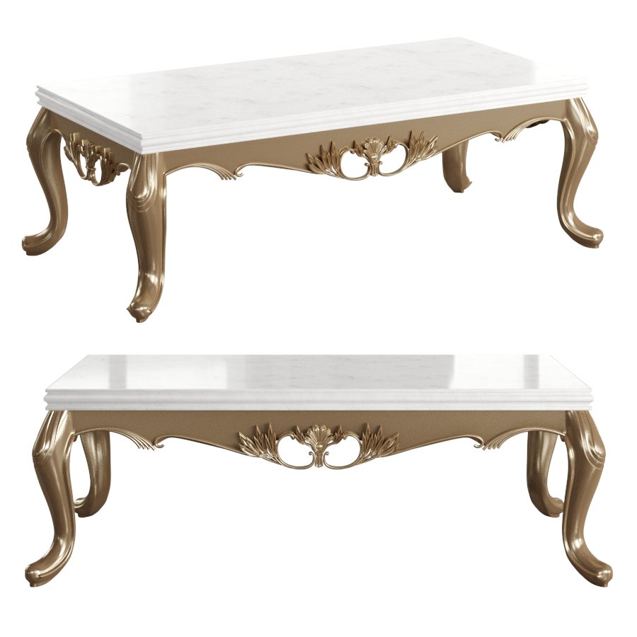 Classic Coffee Table 3d Model For Corona