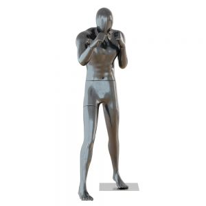 Male Black Mannequin In Boxing Pose