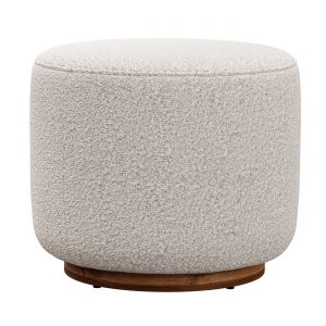Sinclair Round Boucle Ottoman Whistler By Four Han