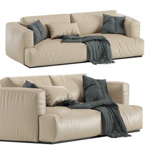 Modern Muuto Connect Leather Sofa