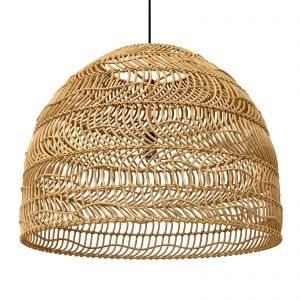 Wicker Hanging Lamp Natural - Large