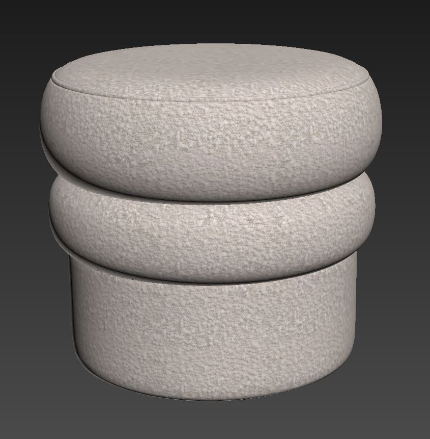 Swagger Stool Swagger 20 Boucle Stool By Kardiel 3D Model for VRay | CGMood