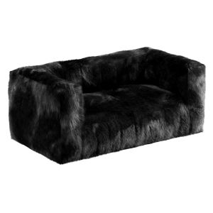 Sofa Black Fur