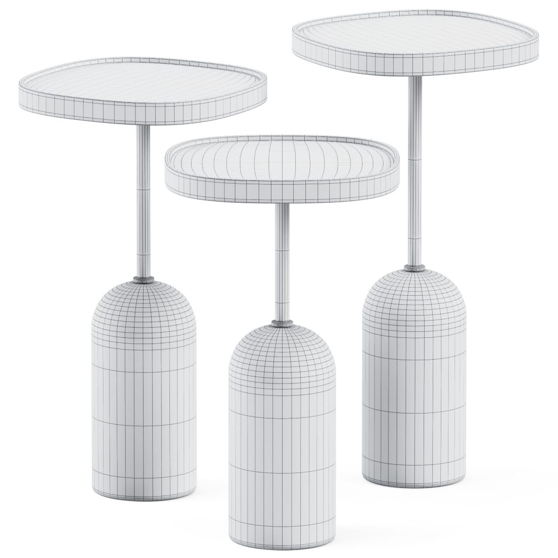 Square Side Tables Ekero By Porada - 3D Model for Corona