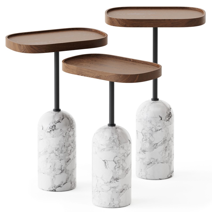 Oval Side Tables Ekero By Porada 3D Model for Corona | CGMood