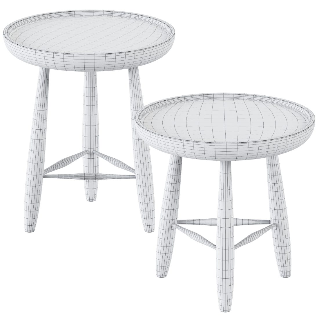 Wooden Side Tables Ramirez By Eichholtz 3D Model for Corona | CGMood