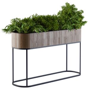Indoor Plant Box - Square Wood