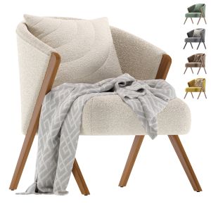 Upholstered Boucle Armchair Zara Home