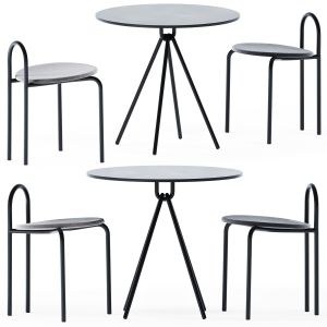 Piper Cafe Table Circle 800d By Designbythem & Sto