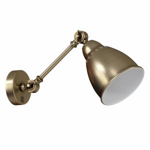 Wall lamp with switch A2054AP-1AB-1BK-1GY-1SS-1WH