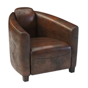 Kare Cigar Lounge Chair Brown