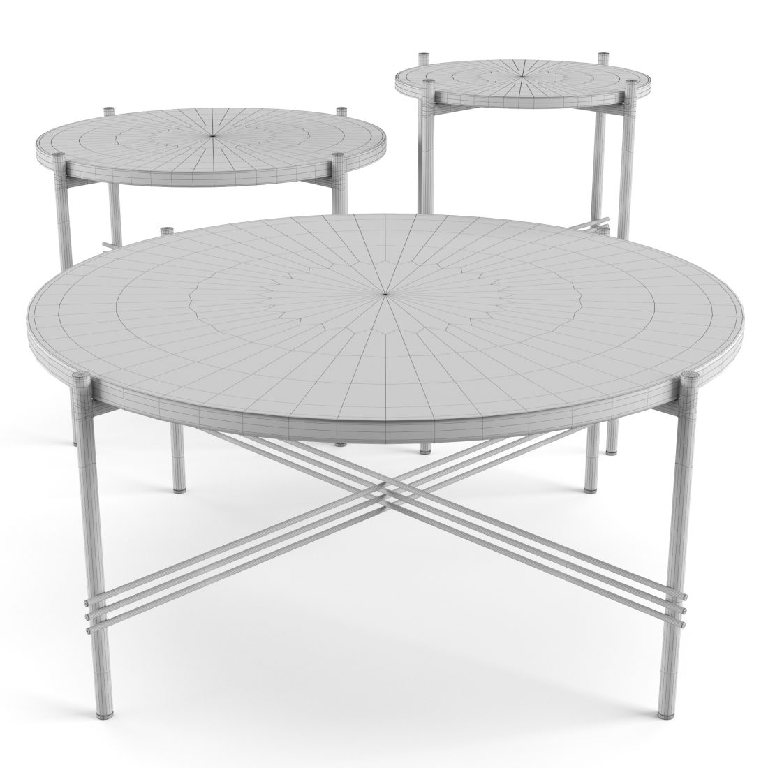 Gubi Ts Coffee Tables Set Round, Square 3D Model for VRay, Corona | CGMood