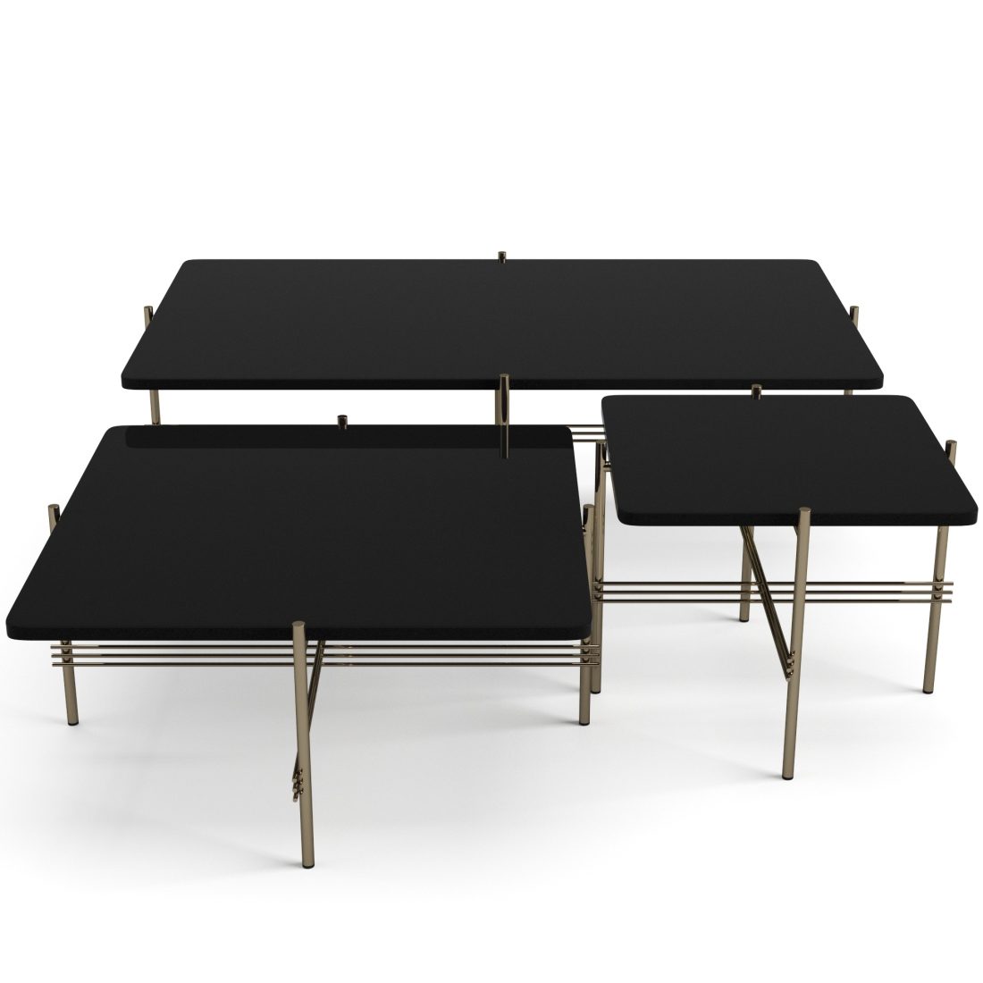 Gubi Ts Coffee Tables Set Round, Square 3D Model for VRay, Corona | CGMood