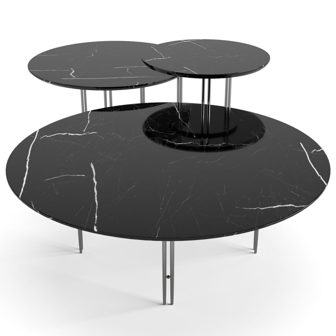 Gubi Coffee Tables Set 3D Model for VRay, Corona | CGMood