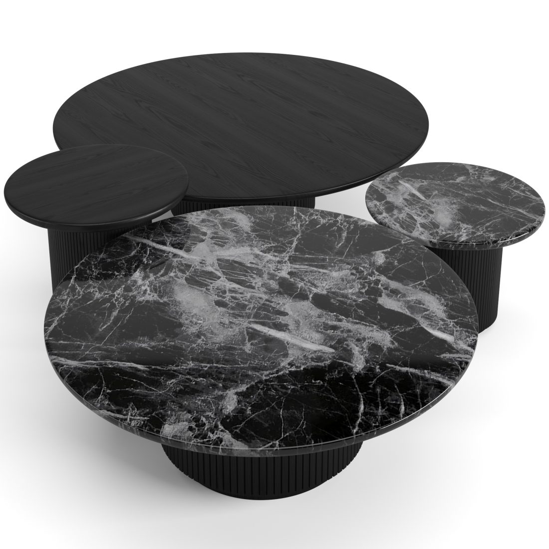 Gubi Moon Coffee Tables Set 3D Model for VRay, Corona | CGMood