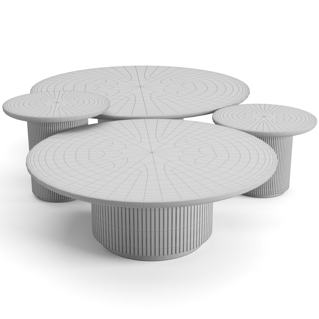 Gubi Moon Coffee Tables Set 3D Model for VRay, Corona | CGMood