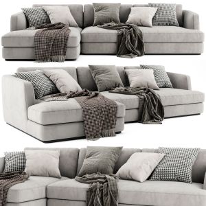 Flexform Barret Chaise Longue Sofa