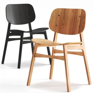 Søborg Wood Base Seating Chairs By Fredericia