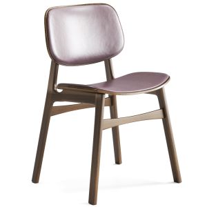 Soborg Wood Leather Chair By Fredericia Furniture