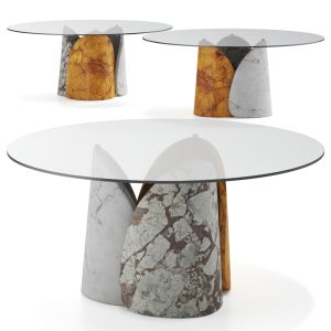 Petalo Round Table By Lithos Design