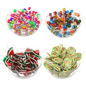 Glass Bowl With Lollipops