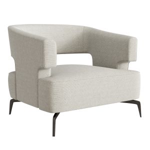 Holly Hunt Minerva Lounge Chair Grey Model