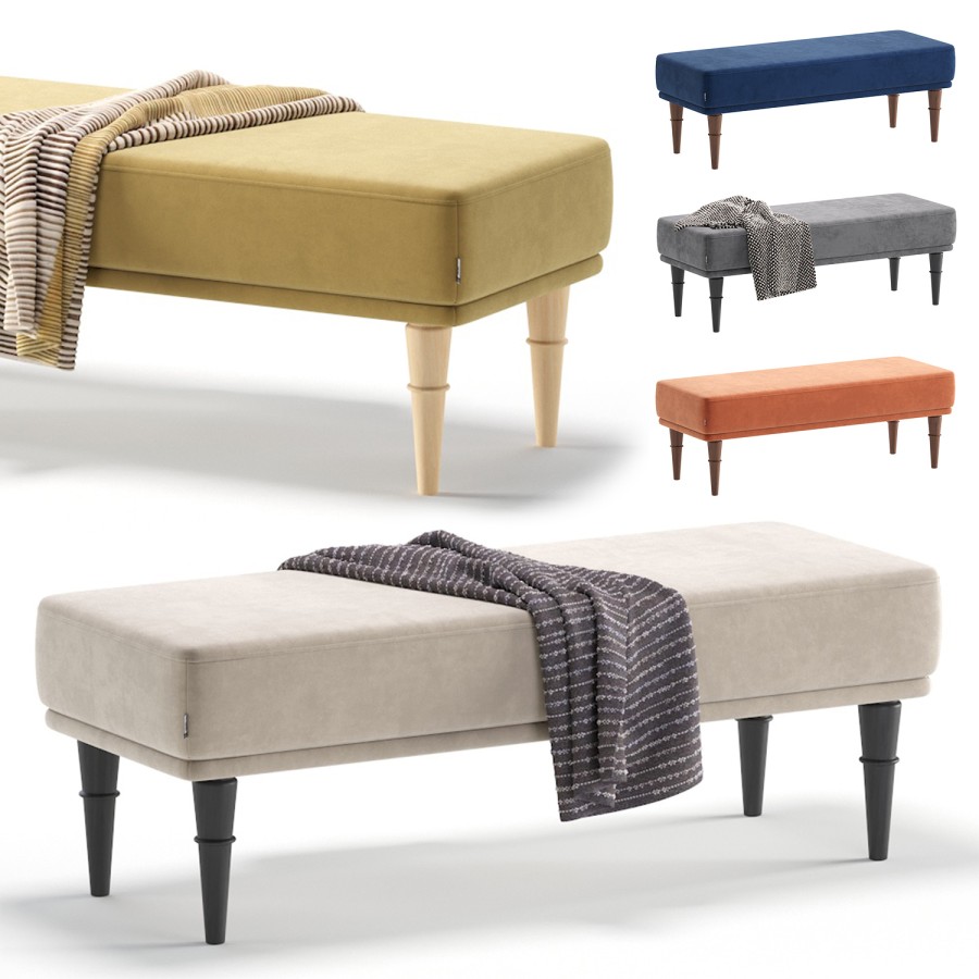 Mini Divan Bench Bench Shento 5 Colors Version Divan.ru - 3D Model for Corona