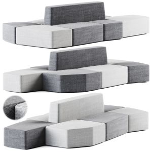 Stone Sectional Modular Sofa By True Design