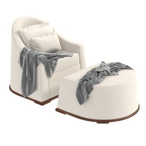 Dmitriy Co Milano Lounge Chair Pouf